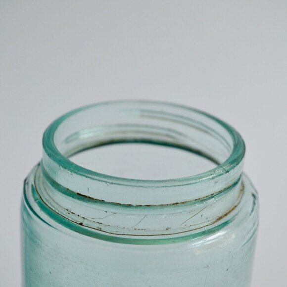 Ball Blue Canning Jars Zinc Lids Vintage Lot of 2 Mold #2 and Unknown - Picture 7 of 8